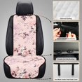 thumbnail image 5 of FOR U DESIGNS Pink Flower Print Universal Car Seat Covers for Front Seat 2 Pcs Non-Slip, Easy to Clean, Airbag Compatible, Quilted Automotive Seat Protector for Cars Trucks SUVs, 5 of 7