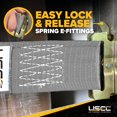 thumbnail image 5 of Correas De Trinquete E-Track Us Cargo Control (Paquete De 10) Correas E-Track Grises Resistentes De 2 Pulgadas X 16 Pies Con Extremo Fijo De 4 Pies Y Accesorios E De Resorte 1,467 Libras. Correas De T, 5 of 5