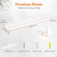 thumbnail image 3 of Floating Nursery Book Shelves for Wall Set of 6, 24 inch White Long Kids Bookshelf, Kids Room Bedroom Study Storage Display Organizer Decor, 3 of 9