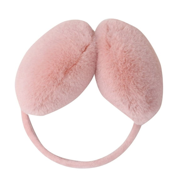 WTXUE Ear Muffs, Women Winter Cute Earmuffs Ladies Earmuffs Plush Warm Earmuffs, 1# Light Pink