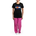 thumbnail image 4 of CafePress - Colorado Flag Women's Dark Pajamas - Women's Short Sleeve Print T-Shirt and Pants Dark Cotton Pajama Set, 4 of 7