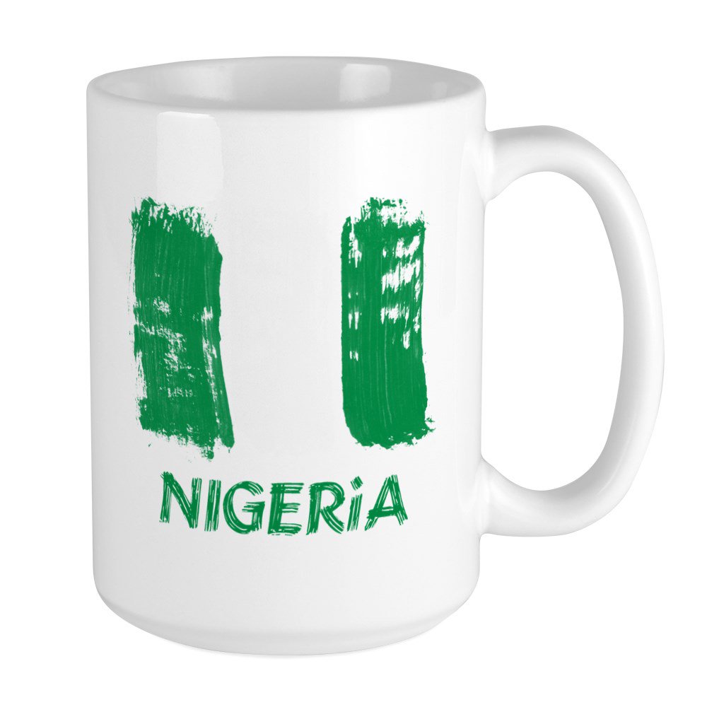CafePress Nigeria Large Mug 15 oz Ceramic Large Mug