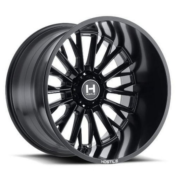 22x10 Hostile H114 Fury Asphalt (Satin Black) Wheel 6x5.5 (-25mm)