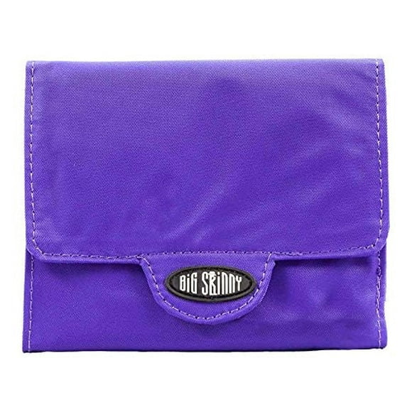 Big Skinny Portefeuille Mince Trixie à Trois Volets pour Femmes, Contient jusqu'à 30 Cartes, Violet