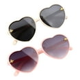 thumbnail image 4 of 2 gafas de forma de corazón para niños, gafas de sol de fiesta, portátiles, cómodas, ligeras, modernas, con forma de corazón, para viajes con Marco rosa, 4 of 8