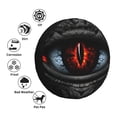 thumbnail image 6 of DouZhe Waterproof Spare Tire Cover, Fantasy Devil Dragon Eyes Prints Adjustable Wheel Covers Fit for Jeep Trailer RV SUV Car, 16 inch, 6 of 7