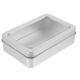 thumbnail image 5 of Caja de almacenamiento vacía portátil Caja de metal pequeña Contenedor de metal rectangular con tapa de ventana transparente, 5 of 7