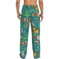 thumbnail image 3 of Balery Men'S Jungle Animals Pants,Sleepwear Pants,Pajama Pants,Pj Bottoms Drawstring And Pockets-Small, 3 of 9