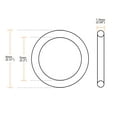 thumbnail image 4 of Uxcell Silicone O-Rings, VMQ Seal Gasket for Compressor Pipe Repair 8mm x 5mm x 1.5mm, 4 of 5