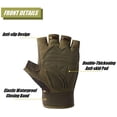 thumbnail image 4 of Guantes tácticos sin dedos, ligeros, transpirables y protectores para exteriores, guantes militares para tiro, caza, coto, escalada, 4 of 5