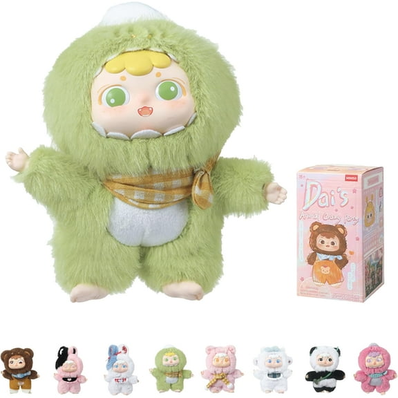 Welcome to DAI’s Animal Party Series Surprise Blind Box Plushes Cute Doll Figure Mystery Box Home Decorations Holiday Xmas Birthday Gift for Boys Girls Women (Random One Figure)