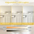 thumbnail image 2 of Gymax 3000-6500K Dimmable Modern Flush Mount LED Fan Light w/ 3 Color Temperature, 2 of 10