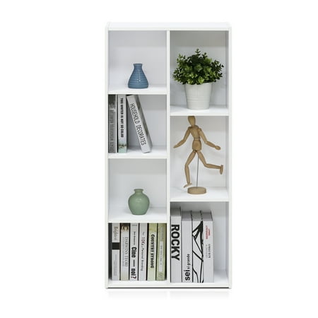 White 7-Cube Reversible Open Shelf