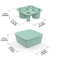 thumbnail image 3 of Buy 2 get 10% off Upgraded Silicone Ice Tray And Mold Large Size Cylindrical Coffee Ice Tray For Refrigerator With Lid And Glass Accessories, 3 of 5