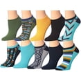 thumbnail image 3 of Colorfut Women's 20 Pairs Colorful Patterned Low Cut/No Show Socks (NS72-74), 3 of 3