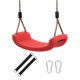 thumbnail image 2 of Asiento de columpio para niños perfecl con correas para colgar ganchos tablero curvo antideslizante patio de juegos Rojo, 2 of 8