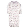 thumbnail image 4 of Vestido para dormir Gerber para bebé niña, paquete de 4, lila, 0-6 meses, 4 of 7