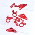 thumbnail image 2 of Lunfar 12 Pcs Tendeur de Corde de Camping Rouge en Alliage d'Aluminium Ajusteur de Corde pour Tente Bâche Randonnée, 2 of 5