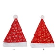 thumbnail image 4 of Sombrero de Navidad Gorras de Navidad Decoración de fiesta Adorno de árbol Amigable Anti-decoloración Sombreros de Papá Noel Tocado lavable Kits de decoración para fiestas Flor de nieve plateada Bewildely HA069655-01, 4 of 6