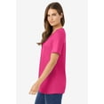 thumbnail image 3 of Woman Within Plus Size Perfect Short-Sleeve Scoopneck Tee, 3 of 6