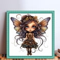 thumbnail image 2 of Hilo Algodón Bordado Punto Cruz Mariposa Y Niña 11CT 50x50cm, 2 of 9