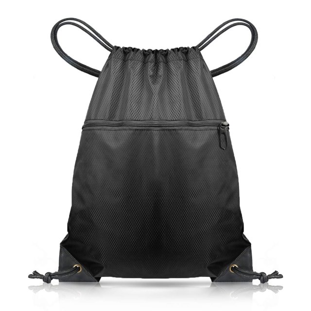Bolsa de gimnasio con cordón, mochila deportiva grande con cordón para natación, bolsas de PE con cordón para mujeres y hombres, bolsa de viaje para la playa, escuela, impermeable