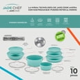 thumbnail image 4 of Batería de Cocina Premium Jade Chef 10 PZ CON 5 Cuchillos Profesionales Jade Cook C0192-01, 4 of 7