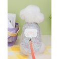 thumbnail image 1 of Pet Padded Vest, Winter Thick Rainbow Plush Jacket With 23 On Pocket For Dogs And Cats, 1 of 1