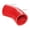 Red, variant on 45 Degree ID 51mm 2" Diameter 2.5" One Leg 5mm Thick 4-Ply Elbow Coupler Hose