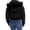 Black, variant on MexChoioe Womens Puffer Jacket Cropped Hooded Full Zip Long Sleeve Fall Winter Warm Outer Coat Jacket