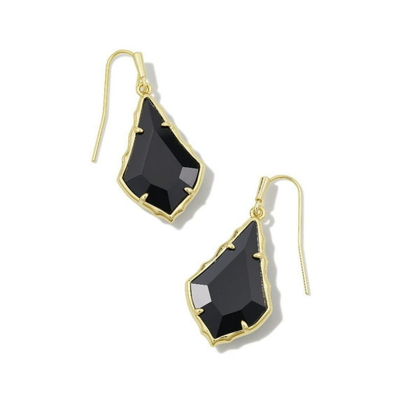 Kendra Scott Women's Small Facted Alex 14K Plated Drop Earrings in Black