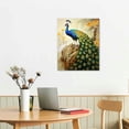 thumbnail image 2 of Nawypu  Wall Art Canvas Decorative Painting, Noble Peacock Canvas Print Wall Great for Weddings,Modern Home Gift Decorative Painting Study Rooms Bedroom Kitchen Bathroom, 2 of 4