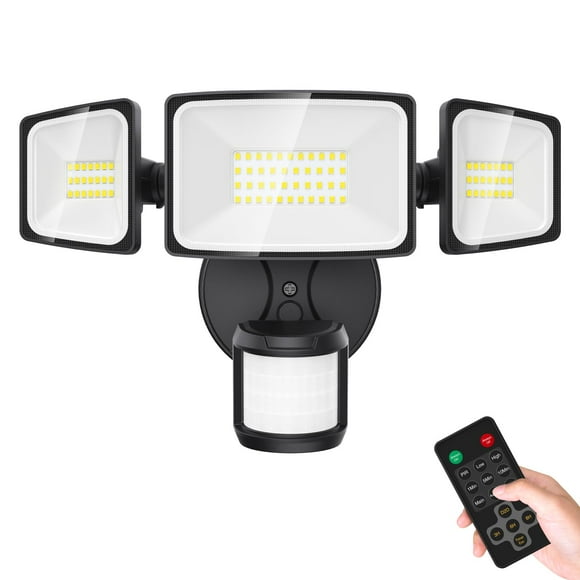 Onforu 65W LED Security Lights Motion Sensor Light Outdoor with Remote Control, Dusk to Dawn Security Lights, 3 Modes, 6500LM, 6500K, IP65 Waterproof Flood Light Motion Detector Hardwired Wall Light