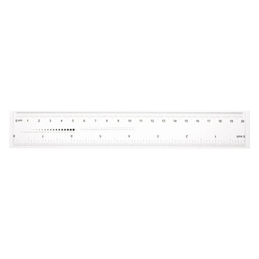 Flexible Ruler 8 Inch 0.1mm Scale PET Plastic Covered Thickened Film Straight Ruler