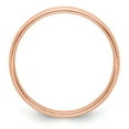 thumbnail image 3 of 14k Rose Gold 4mm Milgrain Half-Round Wedding Band Size 5 RM040, 3 of 4