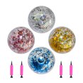 thumbnail image 2 of 4 Pcs Inflatable Balls Water Playing Balls Pool Sequin Confetti Beach Balls, 2 of 8