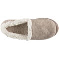 thumbnail image 6 of isotoner Marisol Microsuede Women's Slippers, Memory Foam, Indoor/Outdoor Sole, 9.5-10.5 M US -7534 (Oatmeal Heather, XL), 6 of 10