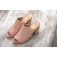 Helena Heeled Sandal in Blush Suede