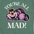 thumbnail image 3 of Alice In Wonderland - You're All Mad - Women's Short Sleeve Graphic T-Shirt, 3 of 5