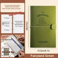 thumbnail image 3 of Concert Collection Booklet Stubs, Vintage Travel Memory Book with Ticket Pockets - Scrapbook Album for Photo Organization & Adventure Souvenir Collection | Book Army Green, 3 of 4