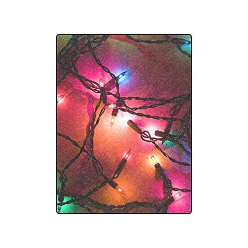 CADecor Holiday Lights Blankets Throws Blanket Indoor Outdoor Blanket