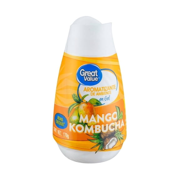 Aromatizante ambiental Great Value en gel mango kombucha 170 g
