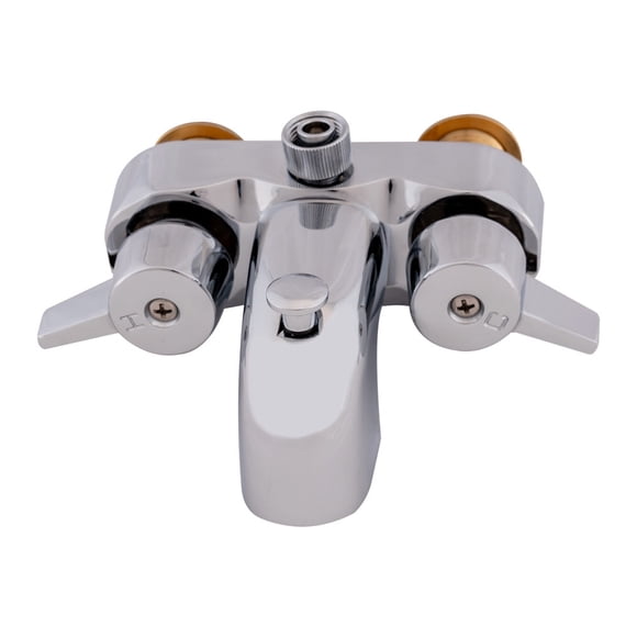 EZ-FLO 11129, Robinet de Douche à Deux Poignées Chromé, Centres de 3-3/8 Pouces, Entrée MIP 3/4 Pouces