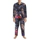 thumbnail image 3 of Fotbe Astronaut In Cosmic Garden Pijama de Hombre con Estampado de Manga Larga, Conjunto de 2 Piezas, Ropa de Dormir Suave y Cómoda con Bolsillos-XX-Large, 3 of 7