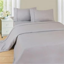 Lavish Home Series 1200 3 Piece Twin Sheet Set - Silver