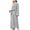 ZA Gray, variant on VEKDONE Thickened Plush Robe for Women 2025 Clearance Sale Trendy Long Sleeve Solid Color Bathrobe Loose Fit Soft Warm Cardigan Coat with Pockets Blue M