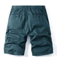 thumbnail image 3 of Men's Workout Cargo Shorts Lightweight Hiking Flat Front Shorts Tactical Work Shorts with Multi Pockets, 3 of 6