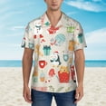 thumbnail image 2 of Disketp Hawaiian Shirts For Men,Christmas And New Year Print Mens Casual Short Sleeve Button Down Shirts Beach Shirt, 2 of 7