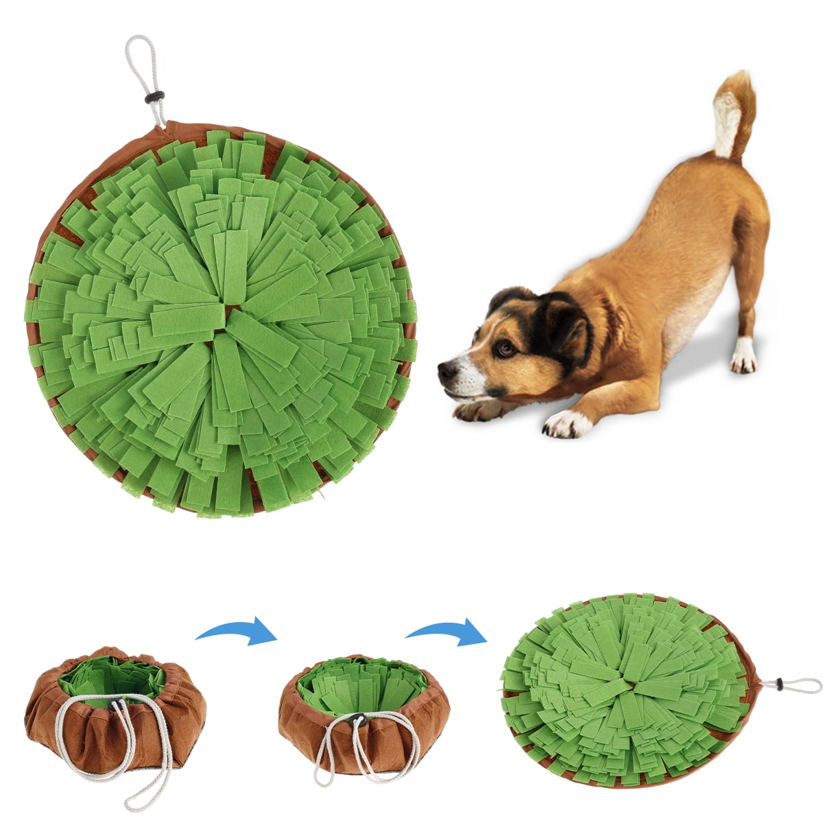 Fhiny Snuffle Mat for Dogs, Washable Sniff Digging Feeding Mat Dog  Interactive Toys Puppy Mental Stimulation Toys Practice Foraging Skills &  Stress