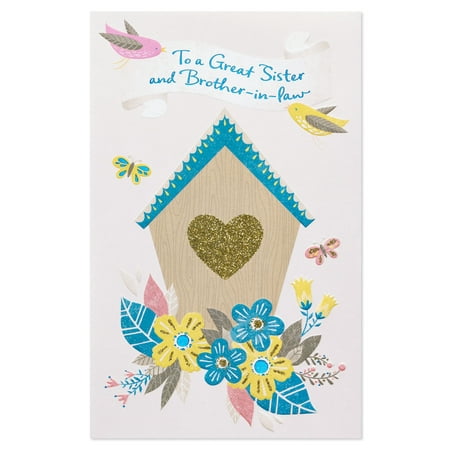 American Greetings Anniversary Card for Sister and Brother in Law (Birdhouse)